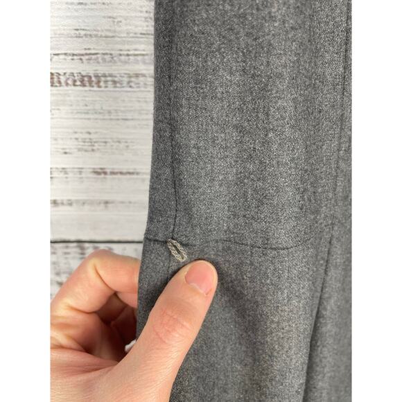 Theory Gray Sleeveless Sheath Dress 10 Modest Wool Neutral Mature Career Office - Picture 7 of 7